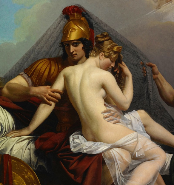 Ares and Aphrodite, trapped in Hephaestus's net