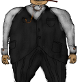 rich fat old man