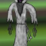 zombie wearing a shroud