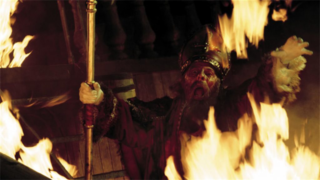 sint is burned alive